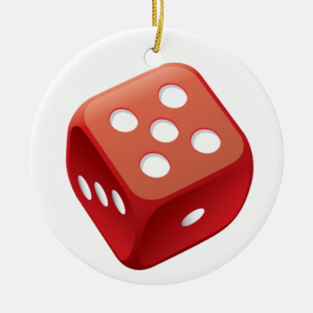 Bunco Dice Game Keramik Ornament (Vorne)