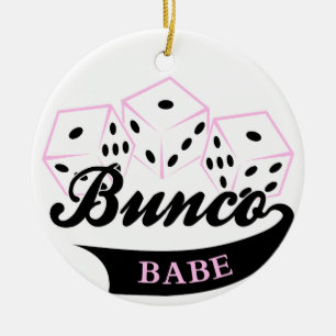 Bunco Dice Game Keramik Ornament