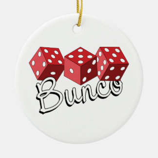 Bunco Dice Game Keramik Ornament