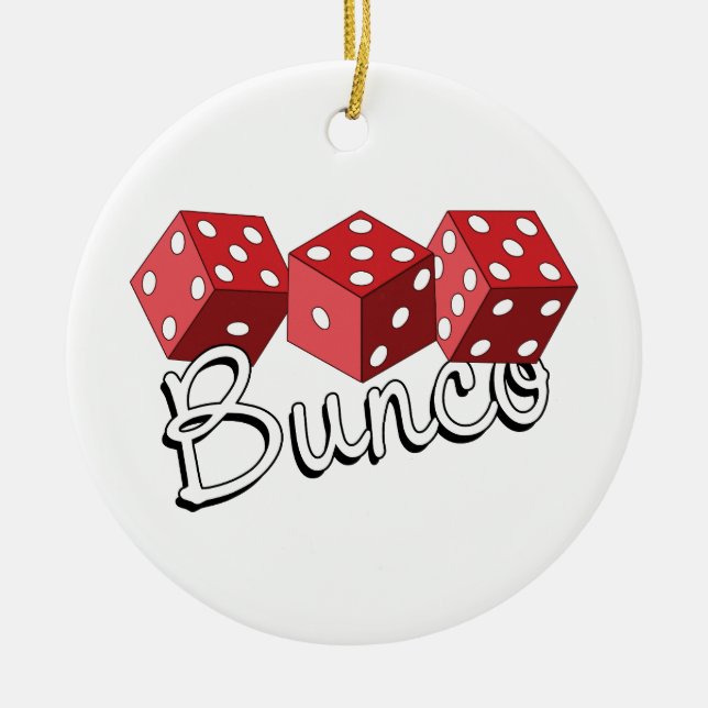 Bunco Dice Game Keramik Ornament (Vorne)