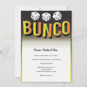 Bunco Dice Game-Party Einladung