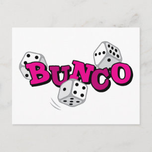 Bunco Dice Game Postkarte