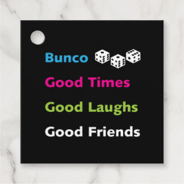 Bunco Dice Gute Zeiten gute Freunde Geschenkname T Geschenkanhänger