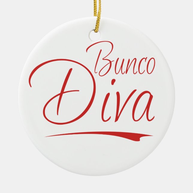 Bunco Diva-Verzierung Keramikornament (Vorne)