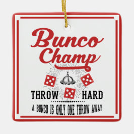Bunco Feiertags-Verzierung - Champion Keramikornament