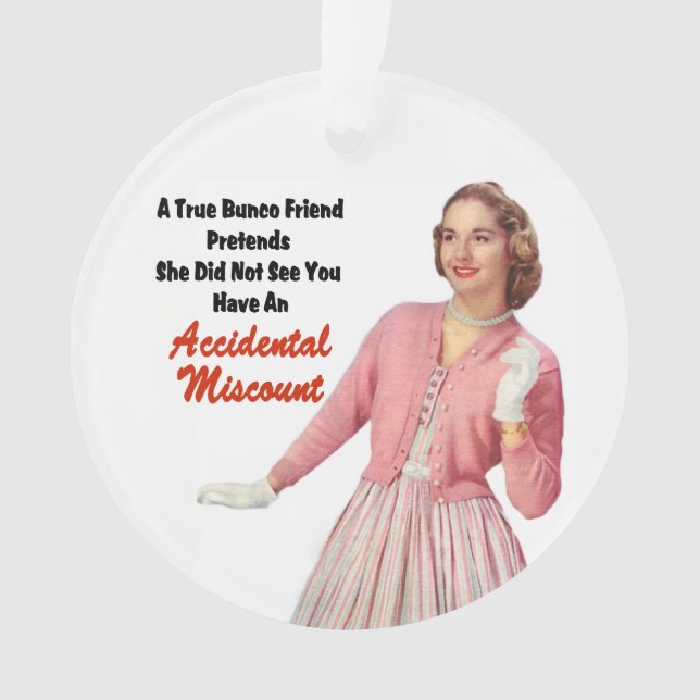 Bunco Freunds-lustiges Weihnachtsgeschenk Ornament (Vorderseite)