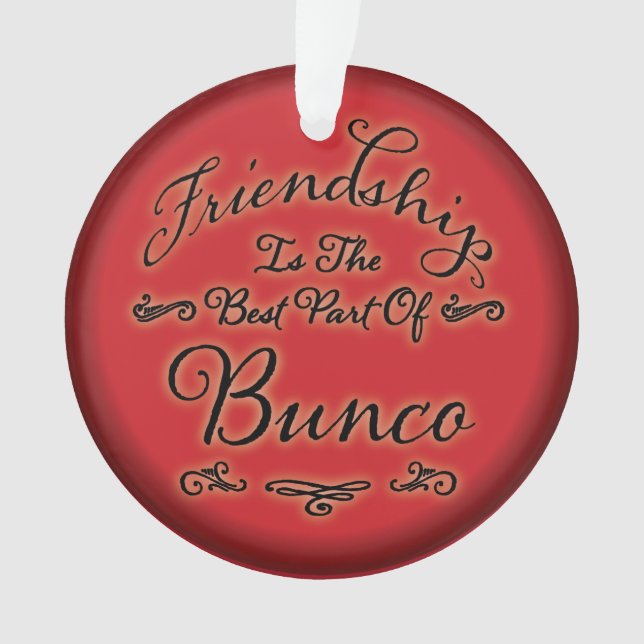 Bunco Freundschaft Ornament (Vorderseite)