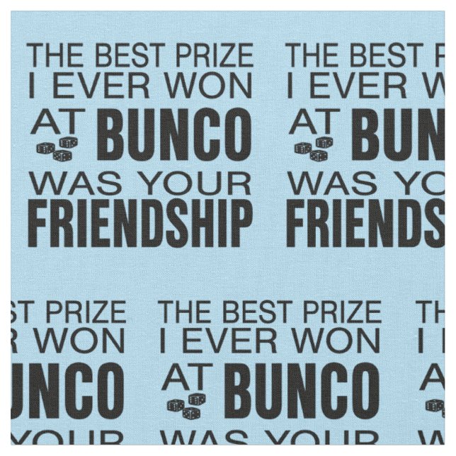 Bunco Freundschaft Würfel Blauer Neuheit Stoff (Nahaufnahme)