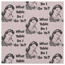 Bunco Funny Pink Retro Welchen Tisch gehe ich hin?