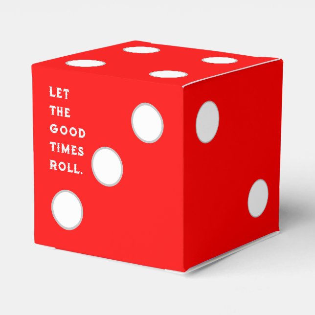 Bunco Game Night Geschenkschachtel (Rückseite)