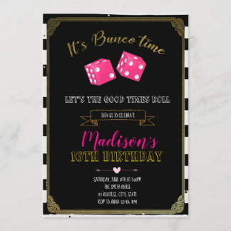 Bunco Geburtstagsfeier Einladung
