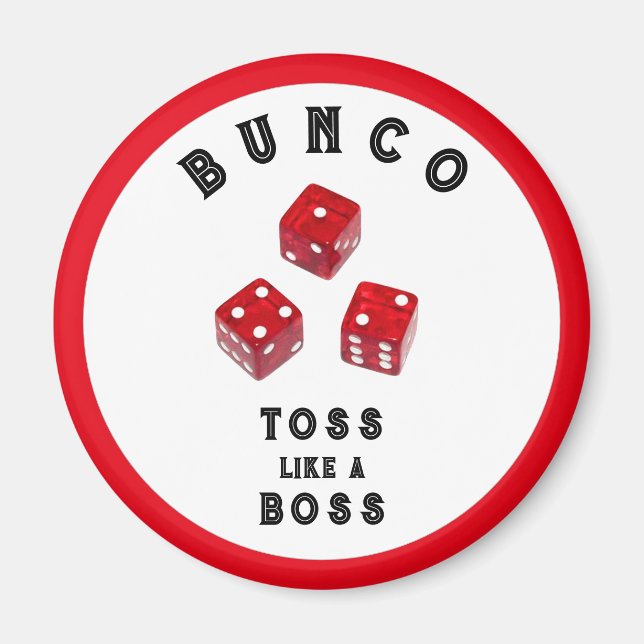 Bunco-Geschenkpreise-Button Magnet (Vorne)