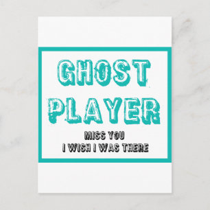 Bunco-Ghost-Spieler Postkarte