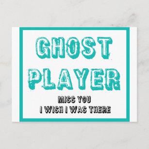 Bunco-Ghost-Spieler Postkarte