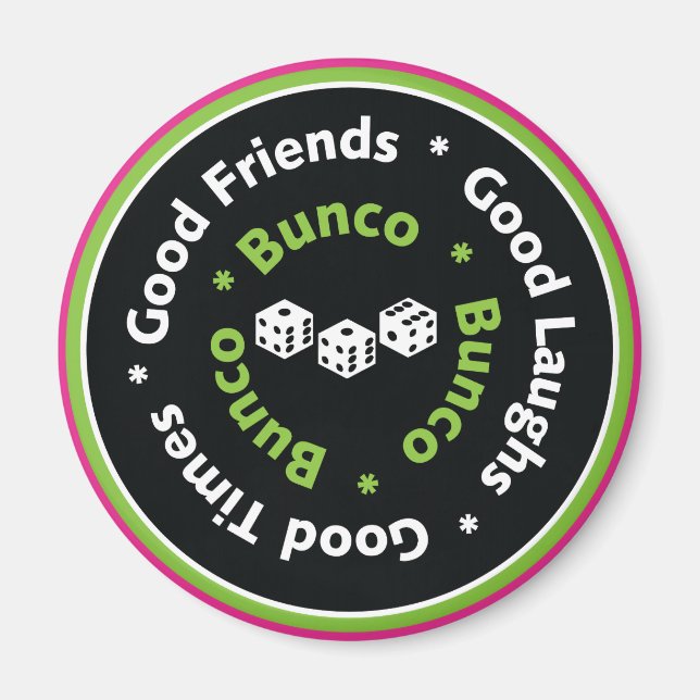 Bunco gute Freunde Magnet (Vorne)