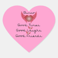 Bunco - Gute Zeiten, Lachen, Freunde - Retro Herz