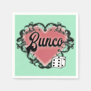 Bunco Herz Tattoo Serviette