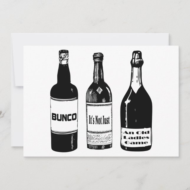 Bunco Invite Einladung (Vorderseite)