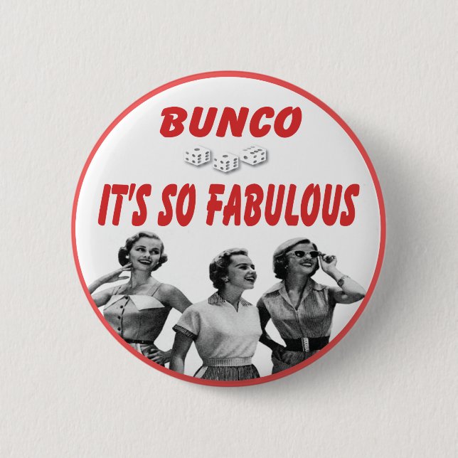 bunco ist es so fabelhaft button (Vorderseite)