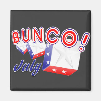 Bunco july magnet