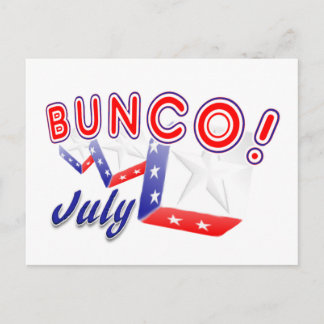 Bunco july postkarte