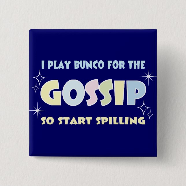 Bunco Klatsch Button (Vorderseite)