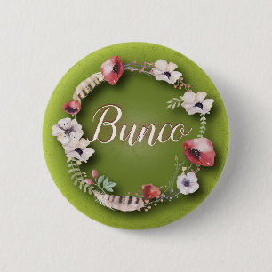 Bunco Knopf - Boho oder Bohemischer Entwurf Button