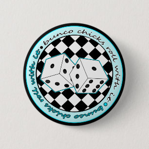 Bunco Küken-Rolle mit ihr - Blau Button