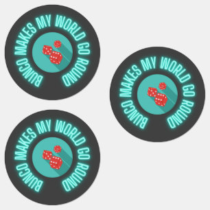 Bunco macht meine Welt zum Neon Etiketten