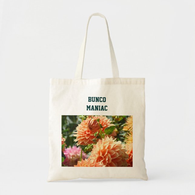 Bunco Maniac Tragetaschen Dahlia Blume Florals (Vorne)