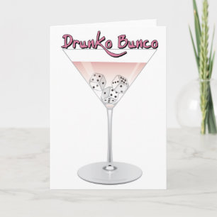 Bunco Martini Cocktail Karte