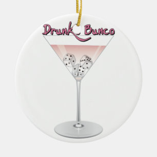 Bunco Martini Cocktail Keramik Ornament
