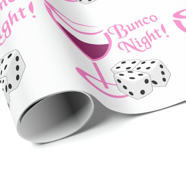 Bunco Night Geschenkpapier (Rolleneckpunkt)