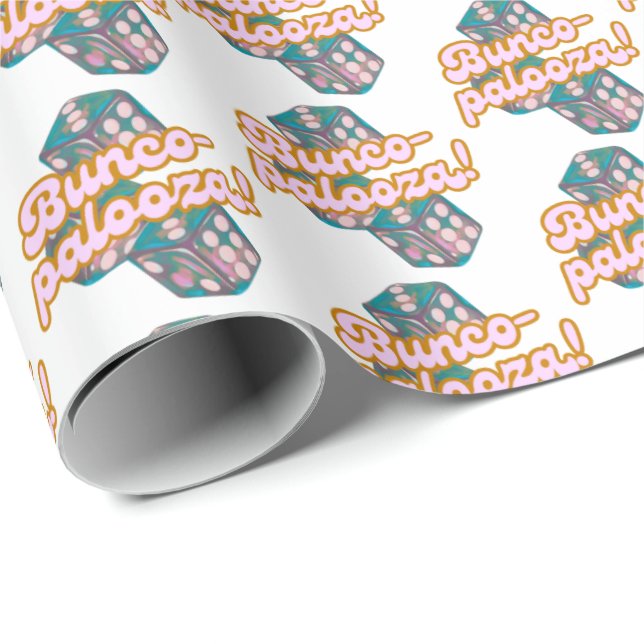 Bunco-Palooza-Geschenkpapier Geschenkpapier (Rolleneckpunkt)