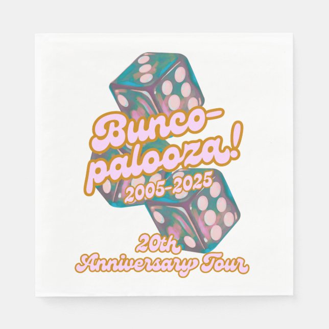 Bunco-palooza napkins serviette (Vorderseite)