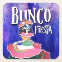 Bunco Party Fiesta Tag des Toten Skeletts