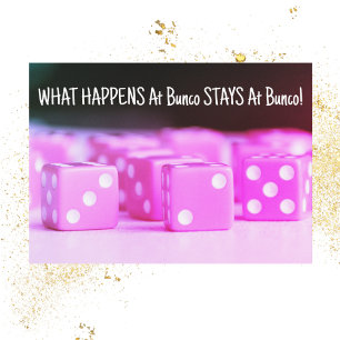 Bunco Pink Dice Party Einladung