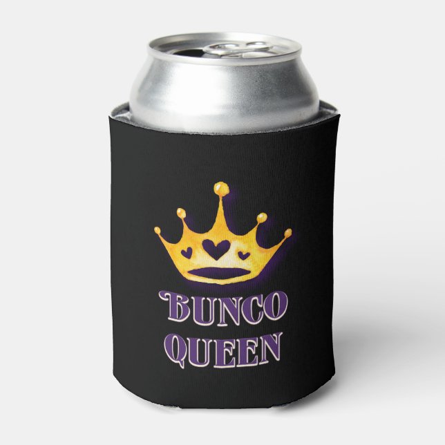 Bunco Player Bunco Queen Modern Fun Dosenkühler (Kanne Vorderseite)