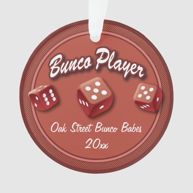 Bunco Player Ornament (Vorderseite)