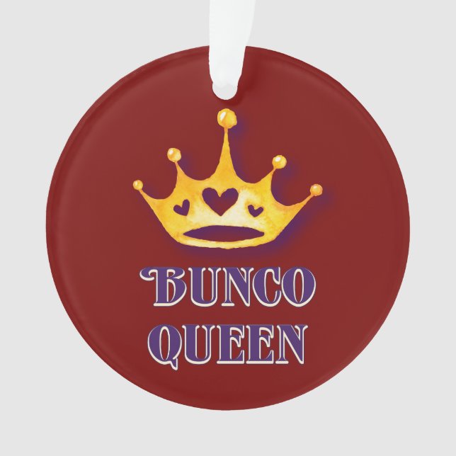 Bunco Player Queen Ornament (Vorderseite)