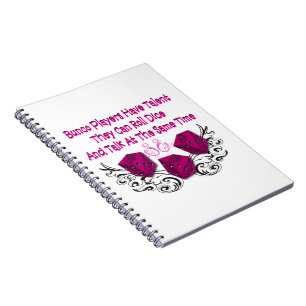 Bunco Players Hinweis Behaltend Notebook Notizblock