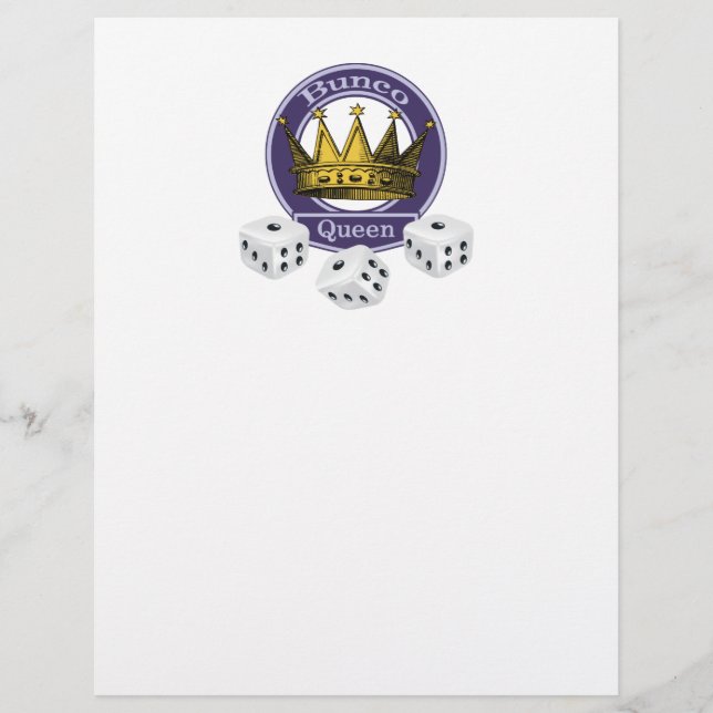 Bunco Queen Crown and Dice (Vorderseite)