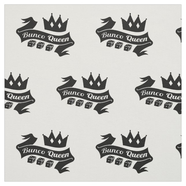 Bunco Queen Crown und Dice Ribbon Stoff (Muster)