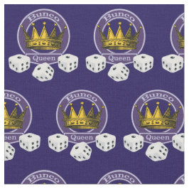 Bunco Queen Novelty Crown Dice Muster Stoff