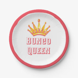 Bunco Queen Party Crown Pappteller