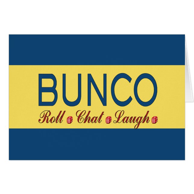 Bunco - Rolle, Chat, Lachen (Vorderseite (Horizontal))