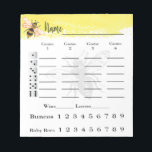 Bunco Score Sheets Beet Notepad Notizblock<br><div class="desc">Bienenthema in gelb und schwarz Farbe schafft ein wunderbares Bunco oder Bunko Partitur Blatt Pad. Ideal für die Damen der Königin Bienen,  die das Bunco-Spiel abends Party genießen. Verdienen Sie Ihre Babybienen (Baby Bunco's).</div>