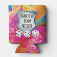 Bunco Sisterhood Pink Rainbow Colors Würfel