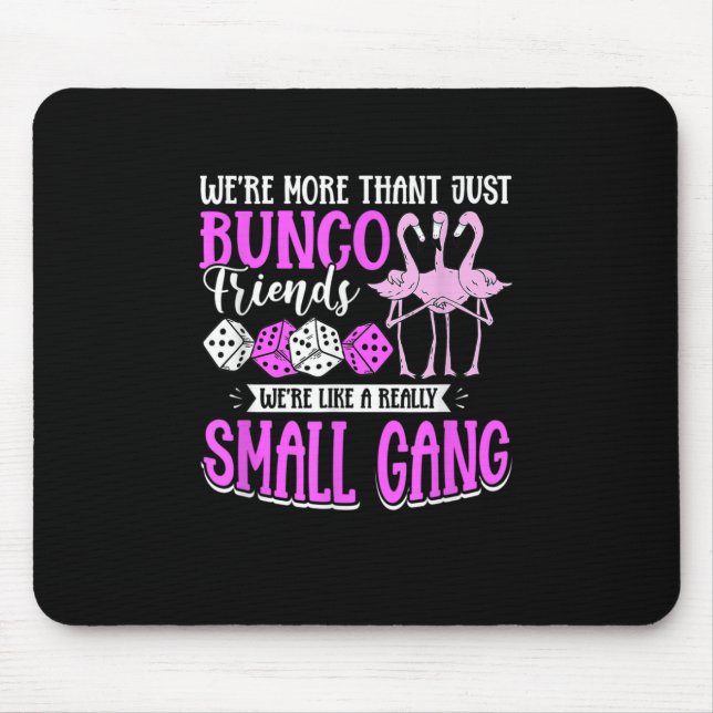 Bunco Spiel Flamingo Design für einen Bunco Babe Mousepad (Vorne)