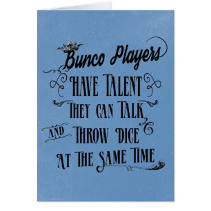 Bunco Spieler haben Talent mit Kronen